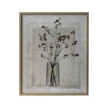 Wall art WALLY 40x50cm, plants in a vase