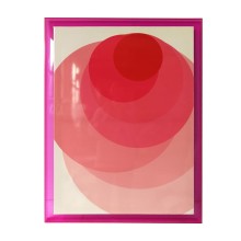 Wall art WALLY 60x80cm, pink circle, acrylic