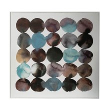 Wall art WALLY 60x60cm, blue abstract circles