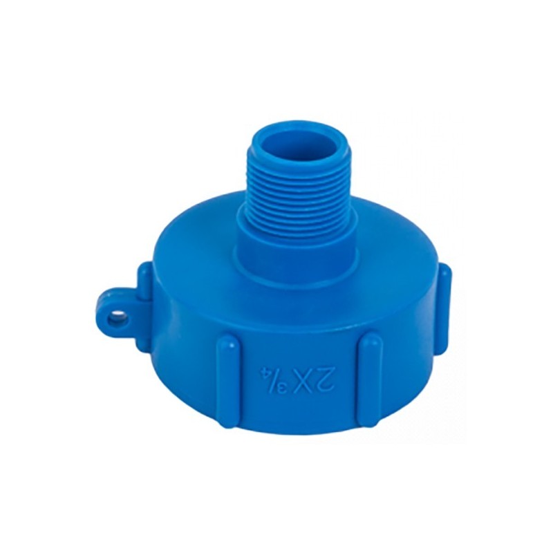 IBC adapter S60x6 Female x ¾" Male IBC adapter S60x6 Female x ¾" Male