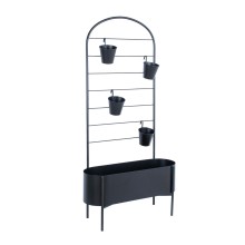 Flowerstand DEIA 70,5x26xH137cm, black