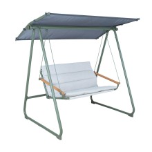 Garden swing MASSIOM 2-seater, green