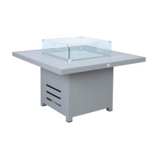 Garden table - gas fire place RIO, greyish beige