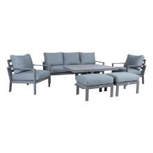 Garden furniture set RIO 6-parts, greyish beige