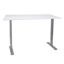 Desk ERGO with 2 motors 140x80cm, greyish white
