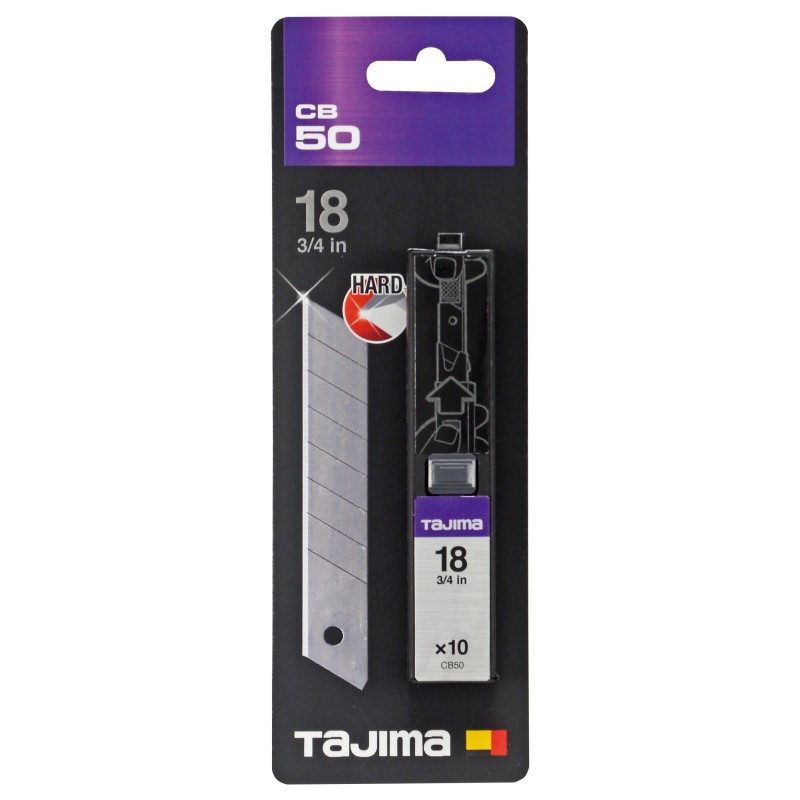 Tajima DORA Endura Blades 18mm, Box with 10 blades Tajima DORA Endura Blades 18mm, Box with 10 blades