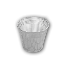 Zinc plated bucket 5L