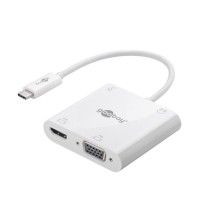 Goobay, USB-C Dock, USB-C multiport adapter HDMI + VGA + PD 100 W, 52418