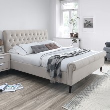 Bed LUCIA 160x200cm, beige