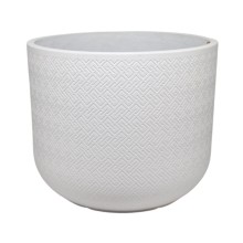 Plant holder SELENA D30xH24.5cm, white
