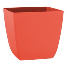 Plant Pot SANTIAGO 13cm x 13cm x h12cm, coral