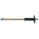 Mason's chisel with plastic hand protection 26x300mm