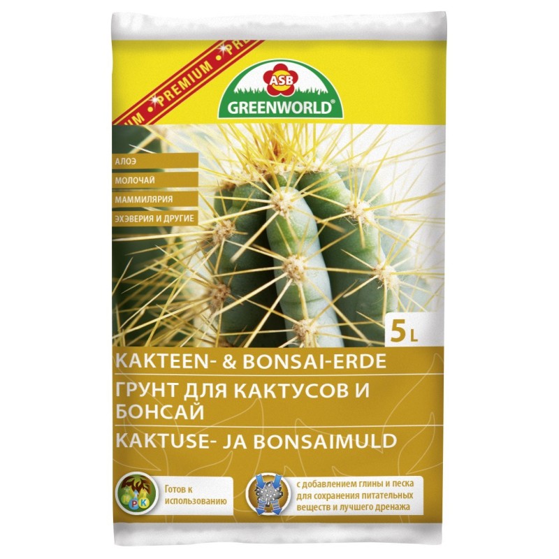 Cactus & Bonsai soil ASB Premium 5L Cactus & Bonsai soil ASB Premium 5L