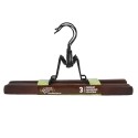 Cloth hangers for trousers 3pcs, brown