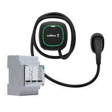 Wallbox, Pulsar Max Electric Vehicle charge, IK10 protection rating, Black + Wallbox Power Meter