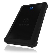 Raidsonic, 2.5", ICY BOX, IB-233U3-B External enclosure for 2.5" SATA HDD/SSD with USB 3.0 interface and silicone protection sleeve