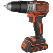 BLACK & DECKER, 18V Drill Driver with 2x2.0 Ah Batteries, BCD383D2XK-QW
