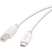 Vivanco кабель USB-C - USB-B 3 м, белый (45356)