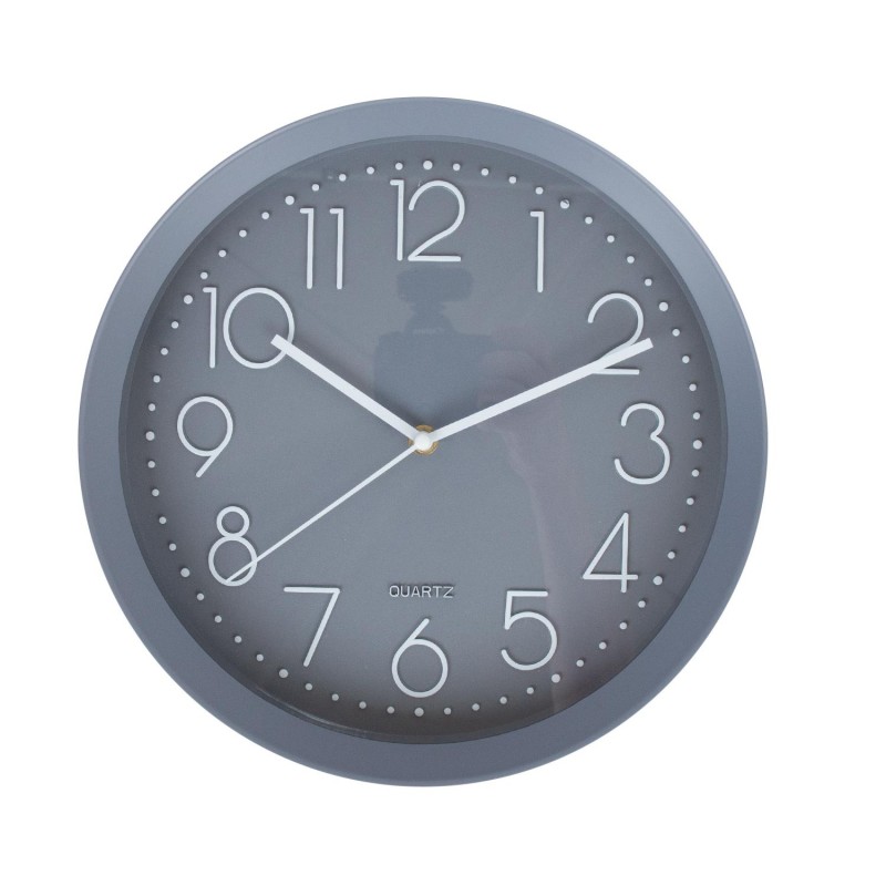 Wall clock HOLLY D30cm, grey Wall clock HOLLY D30cm, grey