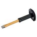 Mason's chisel with plastic hand protection 26x300mm