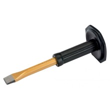 Mason's chisel with plastic hand protection 26x300mm