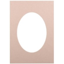 Passepartout 15x21, beige oval
