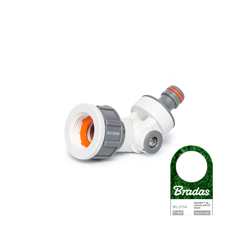 WHITE LINE angled tap connector 1" - 3/4" female WHITE LINE angled tap connector 1" - 3/4" female