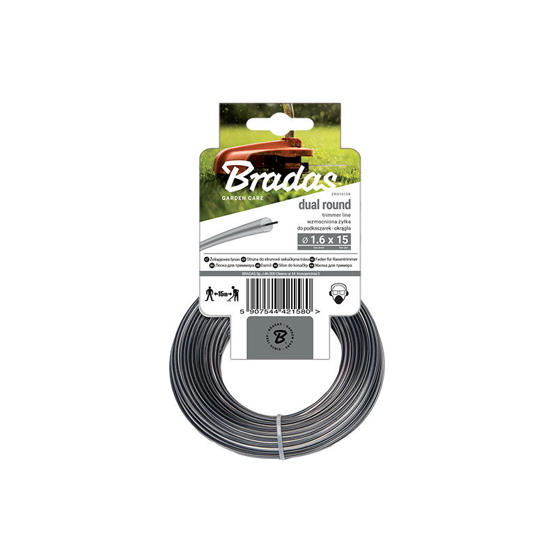 Trimmer line RIPPER DUAL, round 1,6mm x 15m - card
