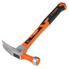 Carpenters hammer with extra long neck, fiberglass handle 510g Truper®