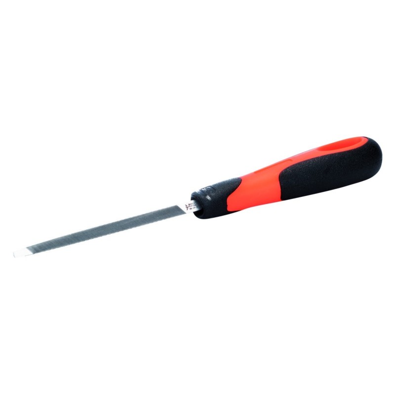 Slim taper triangular saw sharpening file 5" 125mm second cut with handle Slim taper triangular saw sharpening file 5" 125mm second cut with handle