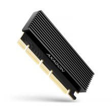 AXAGON, адаптер PCI-Express x16 с кулером для подключения SSD-накопителя NVMe M.2 к компьютеру, PCEM2-XS