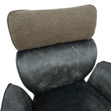 Chair EDDY with armrests, green