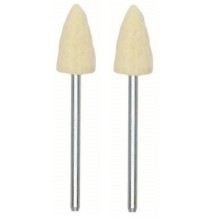 Felt Polishers, bullet-shape, 2 pcs.