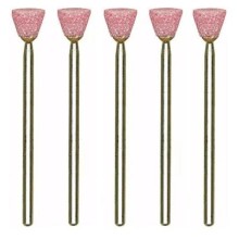 Corundum grinding bits, cone, 5 pcs.