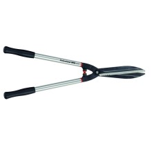 Heavy duty long hedge shears with aluminium handles and fully-hardened blades 730mm