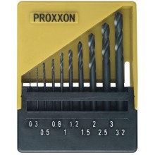 HSS twist drill set, DIN 388, 0.3 to 3.2 mm (10-piece)