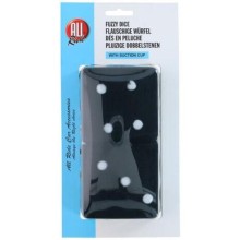 Hanging dice 7.5x7.5cm black