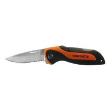 Sports knife Bahco with 75mm partially serrated blade
