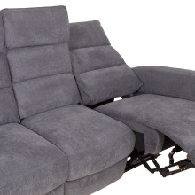 Sofa BOWERS 3-seater electric recliner, grey