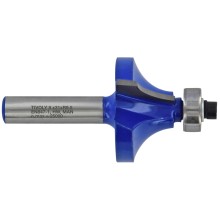Quarter round cutter with ball bearing, 44x15 mm, 8mm shank