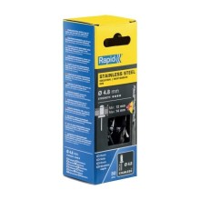Rivet stainless 4.8x18mm 50pcs + Drill C, Rapid
