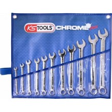 Open end wrench set AF 1/4´´-7/8´´, 11 parts, inch size, KS Tools