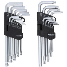L-pin wrench set Torx hex 22 pcs, KS Tools