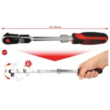 Двухсторонний телескопический патрон 1/4´´ 72 зуба Slimpower, KS Tools