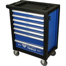 Tool trolley with 7 drawers, empty, Brilliant Tools