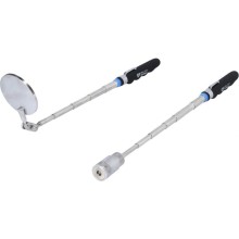 Telescopic mirror D52mm and magnet 2kg set, length 620mm, Brilliant Tools