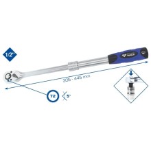 Telescopic chuck 1/2´´, 305-445mm, Brilliant Tools