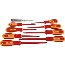 VDE screwdriver set flat and PH Phillip 9 part, Brilliant Tools