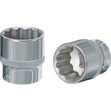 12-point chuck 1/2" CHROMEplus, hang tag 17mm, KS Tools