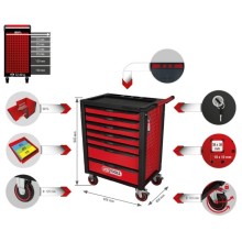 Tool trolley RACINGline, 7 drawers, KS Tools